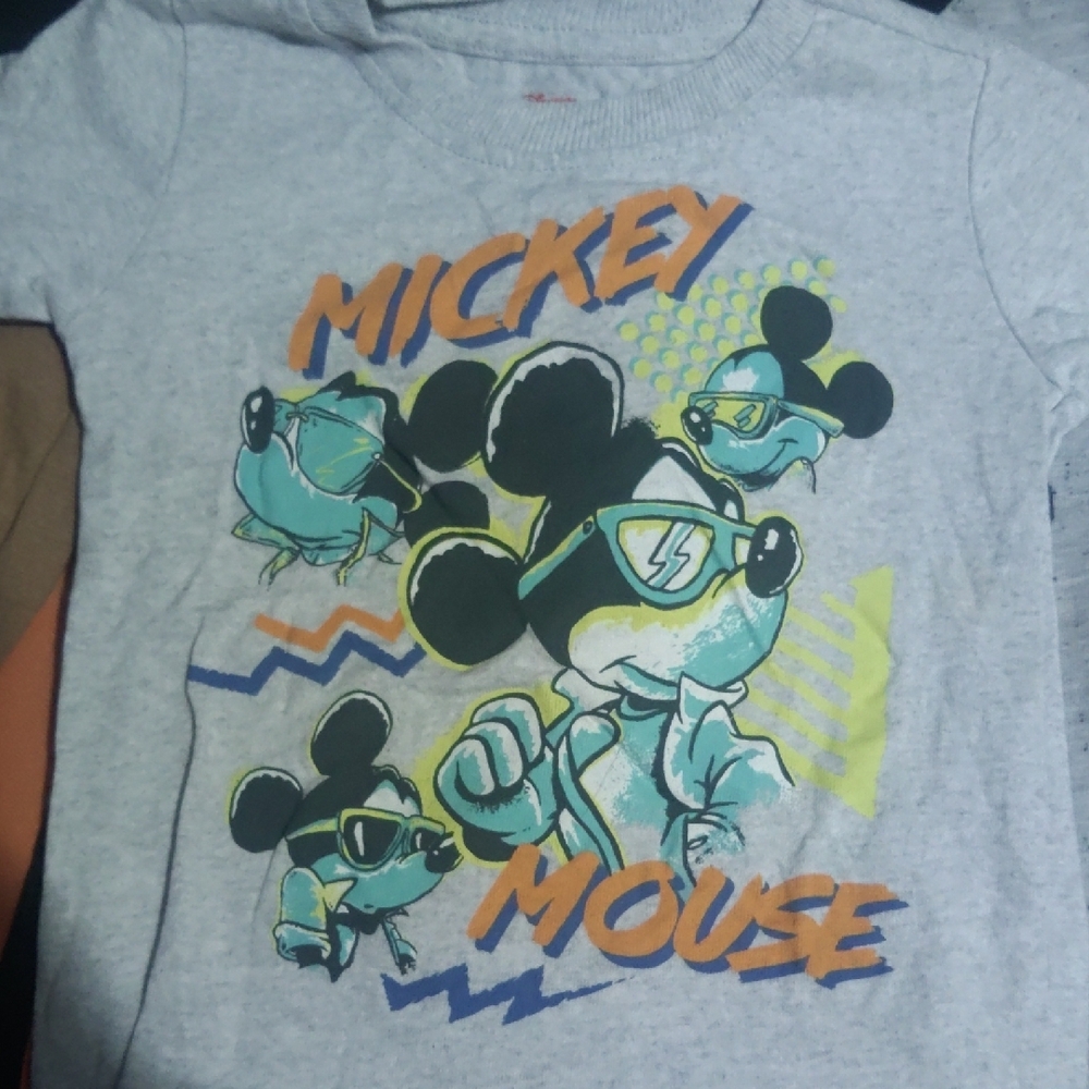 Mickey Mouse Gray Kids T-Shirt
